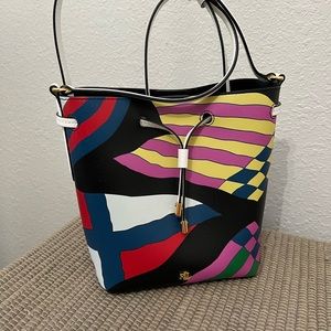 Ralph Lauren multi colored Cross Body Bucket Bag